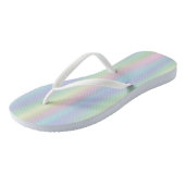 Tongs Pastel Holographique Arc-en-ciel doux (Incliné)
