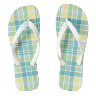 Tongs Pastel Plaid