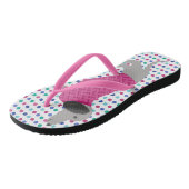 Tongs Pastel Pois Dachshund Flip Flops (Incliné)