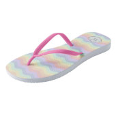 Tongs Pastel Rainbow Waves Flip Flops (Incliné)