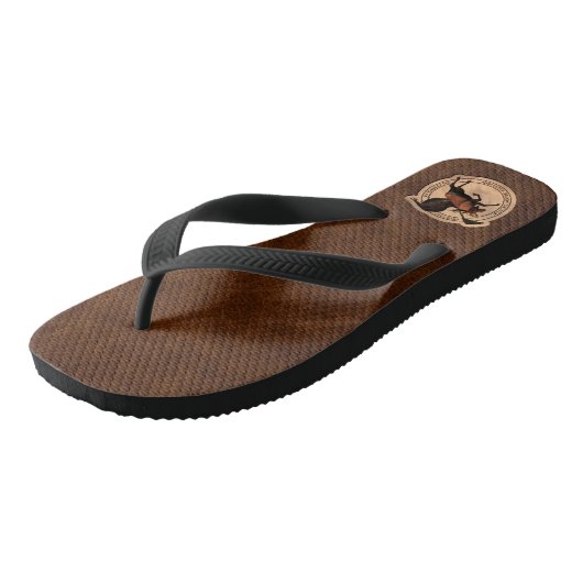 Tongs Patch Flying Moose Aviation (Incliné)