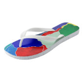 Tongs Patches colorées d'Aruba (Incliné)