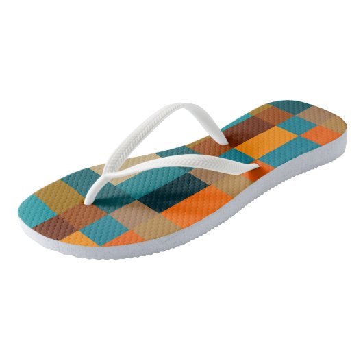 Tongs Patchwork coloré 2 (Incliné)