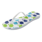 Tongs Pattern of Whales, Cute Whales, Sea Animals (Incliné)