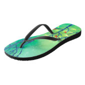 Tongs Paysage Abstrait vert (Incliné)