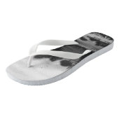 Tongs paysage unique noir et blanc abstrait (Incliné)