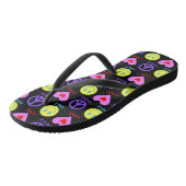 Tongs Peace Love Smile Motif (Incliné)