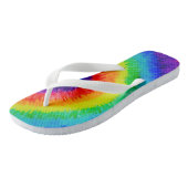 Tongs Peinture à l'encre d'alcool à l'arc-en-ciel (Incliné)