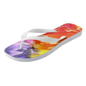 Tongs Peinture Abstraite Moderne Colorée (Incliné)