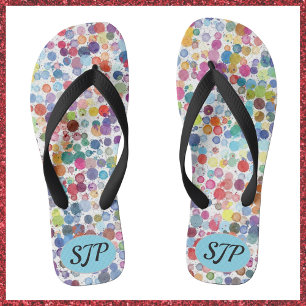 Tongs Peinture artistique Splatter coloré