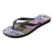 Tongs Peinture colorée Grungy Abstraite (Incliné)