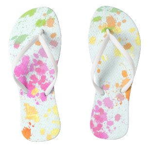 Tongs Peinture colorée Splashes