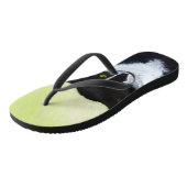 Tongs Peinture de chat Tuxedo - Cute Original Cat Art (Incliné)