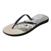 Tongs Peinture de Chien Havanais - Cute Original Chien A (Incliné)