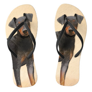 Tongs Peinture de Manchester Terrier Art Animalier Origi