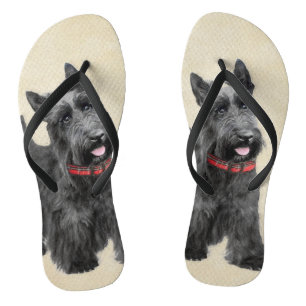 Tongs Peinture écossaise Terrier - Cute Original Chien A