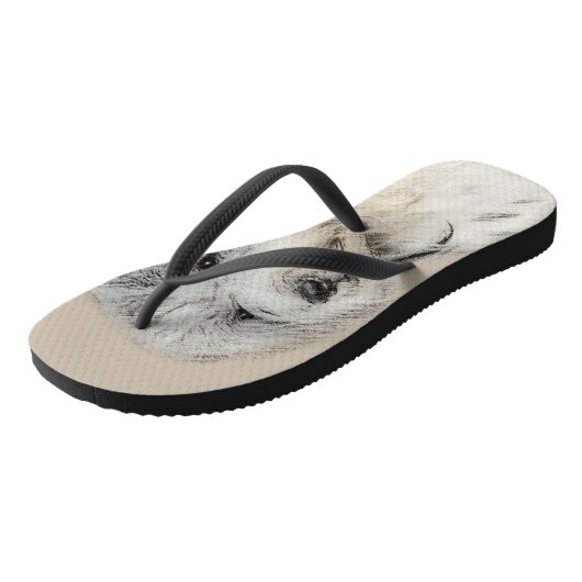 Tongs Peinture Havanaise (Gold Sable) - Art Chien origin (Incliné)