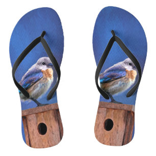 Tongs Peinture pour oiseaux bleus (femelle) - Art origin
