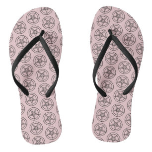 Tongs Pentagramme rose Baphomet Satané