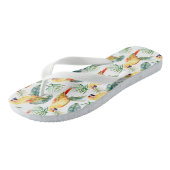 Tongs Perroquet tropical coloré (Incliné)