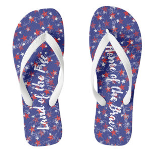 Tongs Personnalisé Patriotic American 4 juillet