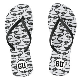 Tongs personnalisés avec monogramme et impression