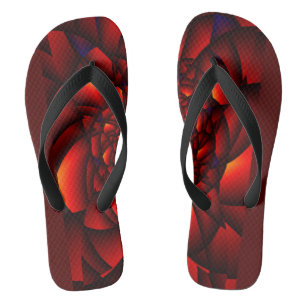 Tongs Pétale Rouge Noir Bleu