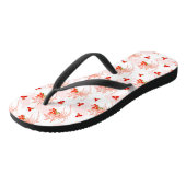 Tongs Phoenix Oiseau Et Phoenix Fleur Motif Sans Faille (Incliné)