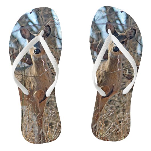 Tongs Photo de la faune Deer Woods (Semelle)