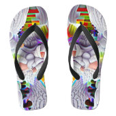Tongs Phycodelic Angel Trip Custom Created Flip Flops (Semelle)