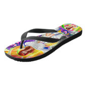 Tongs Phycodelic Angel Trip Custom Created Flip Flops (Incliné)
