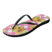 Tongs Pink Sunflower (Incliné)
