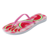 Tongs Pique-nique de la pastèque Été amusant (Incliné)