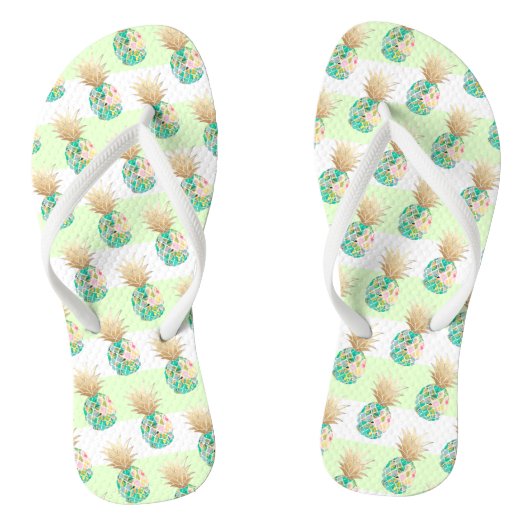 Tongs PixDezines Aloha Ananas+Frappes Flip Flops (Semelle)