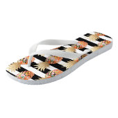 Tongs PixDezines Aloha Pineapples+Stripes (Incliné)