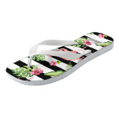 Tongs PixDezines FLAMANTS ROSES ROSE, THÈME TROPICAL (Incliné)