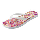 Tongs PixDezines kimono/sakura rose/faux chirimen (Incliné)