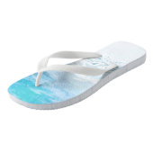 Tongs PixDezines Rivage Bleu Aqua (Incliné)