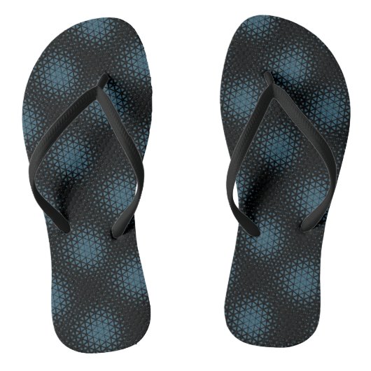 Tongs Pixel Motif 10.B.bw Black BG (Semelle)