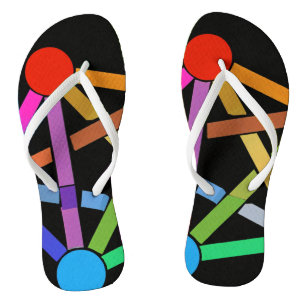 Tongs "Pixels vifs : Flip Flops mince