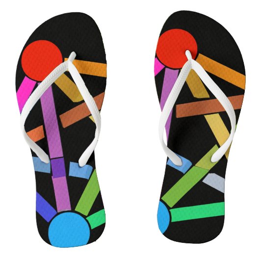 Tongs "Pixels vifs : Flip Flops mince (Semelle)