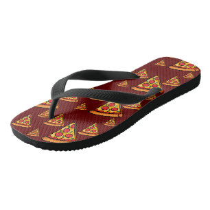 Tongs Pizza Friday Design - Flops pour adultes, large br