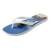 Tongs Plage avec palmier à noix de coco (Incliné)