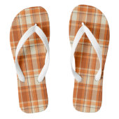Tongs Plaid orange (Semelle)
