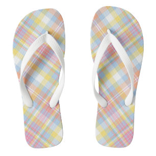 Tongs Plaid Pastel Stripe