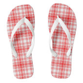 Tongs Plaid rouge (Semelle)