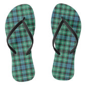 Tongs Plaids verts bleus par Janz (Semelle)