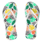 Tongs Plantes et points colorés (Semelle)