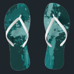 Tongs Plaque de peinture turquoise - Approvisionnement d<br><div class="desc">La plaque de peinture turquoise décore les tongs qui font partie du design mariage Splatter. L'accessoire de fête de mariage turquoise toute la saison est idéal pour offrir des chaussures alternatives aux invités d'un mariage de plage. La teinte turquoise-verte diffère-t-elle de celle que vous aviez envisagée ? Change-le ! Parcourir...</div>