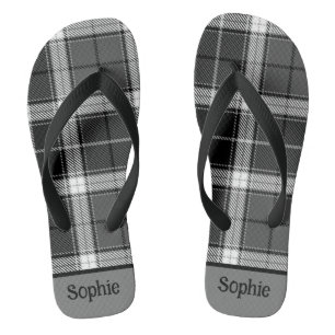 Tongs Plat noir et gris